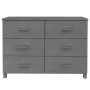 HAMAR Sideboard Massivholz Kiefer dunkelgrau 113x40x80 cm von vidaXL, Sideboards - Ref: Foro24-340450, Preis: 175,55 €, Rabat...