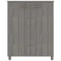 HAMAR shoe rack solid light gray pine wood 85x40x108 cm by vidaXL, Shoe racks and shoe organizers - Ref: Foro24-340519, Price...
