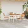 Mesa de Comedor Exterior 90x90x74.5 cm de Madera Sólida de Teca by , Garden tables - Ref: Foro24-42006186, Price: 232,62 €, D...