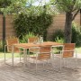 mesa de comedor exterior 150x90x75 cm Madera Sólida de Teca by , Garden tables - Ref: Foro24-42006188, Price: 316,03 €, Disco...