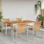 mesa de comedor exterior 150x90x75 cm Madera Sólida de Teca by , Garden tables - Ref: Foro24-42006188, Price: 316,03 €, Disco...