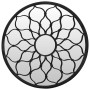 Round garden mirror, black iron, for outdoor use, 40x3 cm by vidaXL, Mirrors - Ref: Foro24-318366, Price: 79,42 €, Discount: %