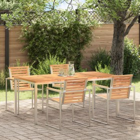 Mesa de Comedor Exterior 180x90x75 cm Madera Sólida de Teca de , Mesas de jardín - Ref: Foro24-42006190, Precio: 366,92 €