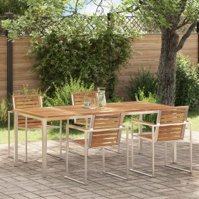 Mesa de Comedor Exterior 200x90x74.5 cm Madera