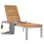 Tumbona con Ruedas 207x58x35 cm Madera Sólida de Acacia y Acero Inoxidable | Foro24.es | Tu tienda online para hogar, jardín y más Foro24.es