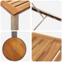 Tumbona con Ruedas 207x58x35 cm Madera Sólida de Acacia y Acero Inoxidable | Foro24.es | Tu tienda online para hogar, jardín y más Foro24.es