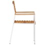 Sillas de jardín apilables 2 pcs de madera maciza de acacia y acero by , Garden chairs - Ref: Foro24-42006197, Price: 222,33 ...