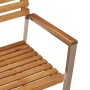 Sillas de jardín apilables 2 pcs de madera maciza de acacia y acero by , Garden chairs - Ref: Foro24-42006197, Price: 222,33 ...