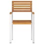 Sillas de jardín apilables 4 pcs de madera maciza de acacia y acero | Foro24.es | Tu tienda online para hogar, jardín y más Foro24.es