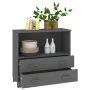 HAMAR Sideboard aus massivem dunkelgrauem Kiefernholz 85x35x80 cm von vidaXL, Sideboards - Ref: Foro24-340498, Preis: 92,65 €...