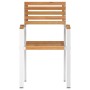 Sillas de Jardín Apilables 4 pcs de Madera Sólida de Teca y Acero | Foro24.es | Tu tienda online para hogar, jardín y más Foro24.es