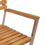 Sillas de Jardín Apilables 4 pcs de Madera Sólida de Teca y Acero | Foro24.es | Tu tienda online para hogar, jardín y más Foro24.es