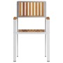 Sillas de jardín apilables 4 pcs de madera maciza de acacia y metal by , Garden chairs - Ref: Foro24-42006202, Price: 418,88 ...
