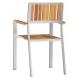 Sillas de jardín apilables 4 pcs de madera maciza de acacia y metal by , Garden chairs - Ref: Foro24-42006202, Price: 418,88 ...