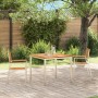 Sillas de jardín apilables 2 pcs de madera maciza de teca y metal | Foro24.es | Tu tienda online para hogar, jardín y más Foro24.es
