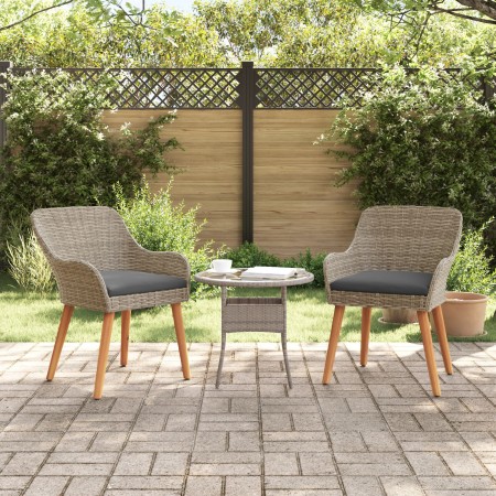 Sillas de Jardín con Cojines 2 pcs Negro Ratán Poliéster | Foro24.es | Tu tienda online para hogar, jardín y más Foro24.es