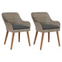 Sillas de Jardín con Cojines 2 pcs Negro Ratán Poliéster | Foro24.es | Tu tienda online para hogar, jardín y más Foro24.es