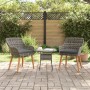 Sillas de jardín con cojines 2 pcs Gris Poliratán | Foro24.es | Tu tienda online para hogar, jardín y más Foro24.es