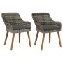 Sillas de jardín con cojines 2 pcs Gris Poliratán | Foro24.es | Tu tienda online para hogar, jardín y más Foro24.es