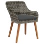 Sillas de jardín con cojines 2 pcs Gris Poliratán | Foro24.es | Tu tienda online para hogar, jardín y más Foro24.es