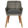 Sillas de jardín con cojines 2 pcs Gris Poliratán | Foro24.es | Tu tienda online para hogar, jardín y más Foro24.es