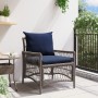 Silla de Jardín con Cojines Gris 60x70x78 cm Ratán Sintético von , Gartenstühle - Ref: Foro24-42006224, Preis: 122,20 €, Raba...