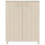HAMAR Schuhregal aus massivem Kiefernholz, honigbraun, 85 x 40 x 108 cm von vidaXL, Schuhregale und Schuhorganisatoren - Ref:...