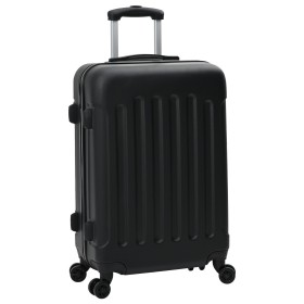 Juego de Maletas 3 pcs Duro Negro 20" 24" 28" ABS