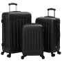Juego de Maletas 3 pcs Duro Negro 20" 24" 28" ABS | Foro24.es | Tu tienda online para hogar, jardín y más Foro24.es