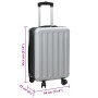 Maleta Dura Plegable 20 pulgadas Plateada 34x23x55.5 cm ABS | Foro24.es | Tu tienda online para hogar, jardín y más Foro24.es