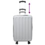 Maleta Plegable Shell Duro 24'' Plata 43x27x66 cm ABS | Foro24.es | Tu tienda online para hogar, jardín y más Foro24.es