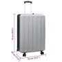 Maleta Plegable Dureza 28'' Plata 50x30x76 cm ABS | Foro24.es | Tu tienda online para hogar, jardín y más Foro24.es