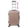 Juego de Maletas 3 pcs Shell Duro Rosa Oro 20” 24” 28” ABS | Foro24.es | Tu tienda online para hogar, jardín y más Foro24.es