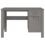 HAMAR desk solid light gray pine wood 113x50x75 cm by vidaXL, Desks - Ref: Foro24-340463, Price: 108,14 €, Discount: %