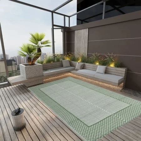 Grüner PP-Außenteppich 190x290 cm von vidaXL, Outdoor-Protektoren - Ref: Foro24-316959, Preis: 51,18 €, Rabatt: %