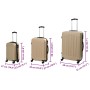 Set de maletas 3 pcs Rígidas Champagne 20'' 24'' 28'' ABS von , Koffer - Ref: Foro24-42006257, Preis: 141,40 €, Rabatt: %