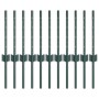 Postes de valla 11 pcs U-Channel Verde 40 cm Acero von , Zaunpfosten - Ref: Foro24-42006259, Preis: 36,95 €, Rabatt: %