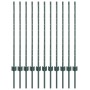 Postes de Cerca 11 pcs U-Channel Verde 100 cm Acero by , fence posts - Ref: Foro24-42006265, Price: 52,19 €, Discount: %
