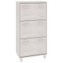 HAMAR shoe rack solid white pine wood 59.5x35x117 cm by vidaXL, Shoe racks and shoe organizers - Ref: Foro24-340513, Price: 1...