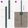 Poste de Cerca 5 piezas Canal en U Verde 160 cm Acero von , Zaunpfosten - Ref: Foro24-42006272, Preis: 39,30 €, Rabatt: %