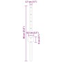 Postes de Cercado 5 pcs U-Channel Gris 40 cm Acero | Foro24.es | Tu tienda online para hogar, jardín y más Foro24.es