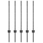 Postes de Cerca 5 pcs Canal en U Gris 80 cm Acero | Foro24.es | Tu tienda online para hogar, jardín y más Foro24.es