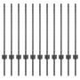 Postes de Cerca 11 pcs U-Channel Gris 80 cm Acero von , Zaunpfosten - Ref: Foro24-42006279, Preis: 43,09 €, Rabatt: %