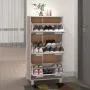 HAMAR shoe rack solid white pine wood 59.5x35x117 cm by vidaXL, Shoe racks and shoe organizers - Ref: Foro24-340513, Price: 1...