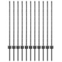 Poste de Cerca 22 pcs U-Channel Gris 100 cm Acero | Foro24.es | Tu tienda online para hogar, jardín y más Foro24.es
