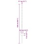 Poste de Cerca 22 pcs U-Channel Gris 100 cm Acero | Foro24.es | Tu tienda online para hogar, jardín y más Foro24.es