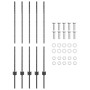 Poste de Cerca 10 pcs U-Channel Gris 120 cm Acero | Foro24.es | Tu tienda online para hogar, jardín y más Foro24.es
