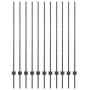 poste de cerca 22 pcs U-Channel Gris 140 cm Acero | Foro24.es | Tu tienda online para hogar, jardín y más Foro24.es