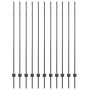 Poste de Cerca 22 pcs U-Channel Gris 150 cm Acero | Foro24.es | Tu tienda online para hogar, jardín y más Foro24.es