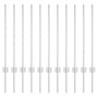 Postes de cerca 11 pcs canal U 80 cm acero galvanizado | Foro24.es | Tu tienda online para hogar, jardín y más Foro24.es